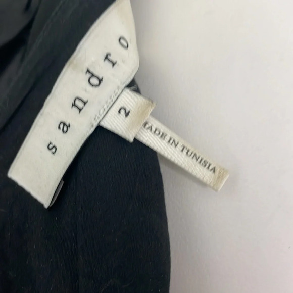 Sandro Paris Black Top size 2 - Picture 8 of 10